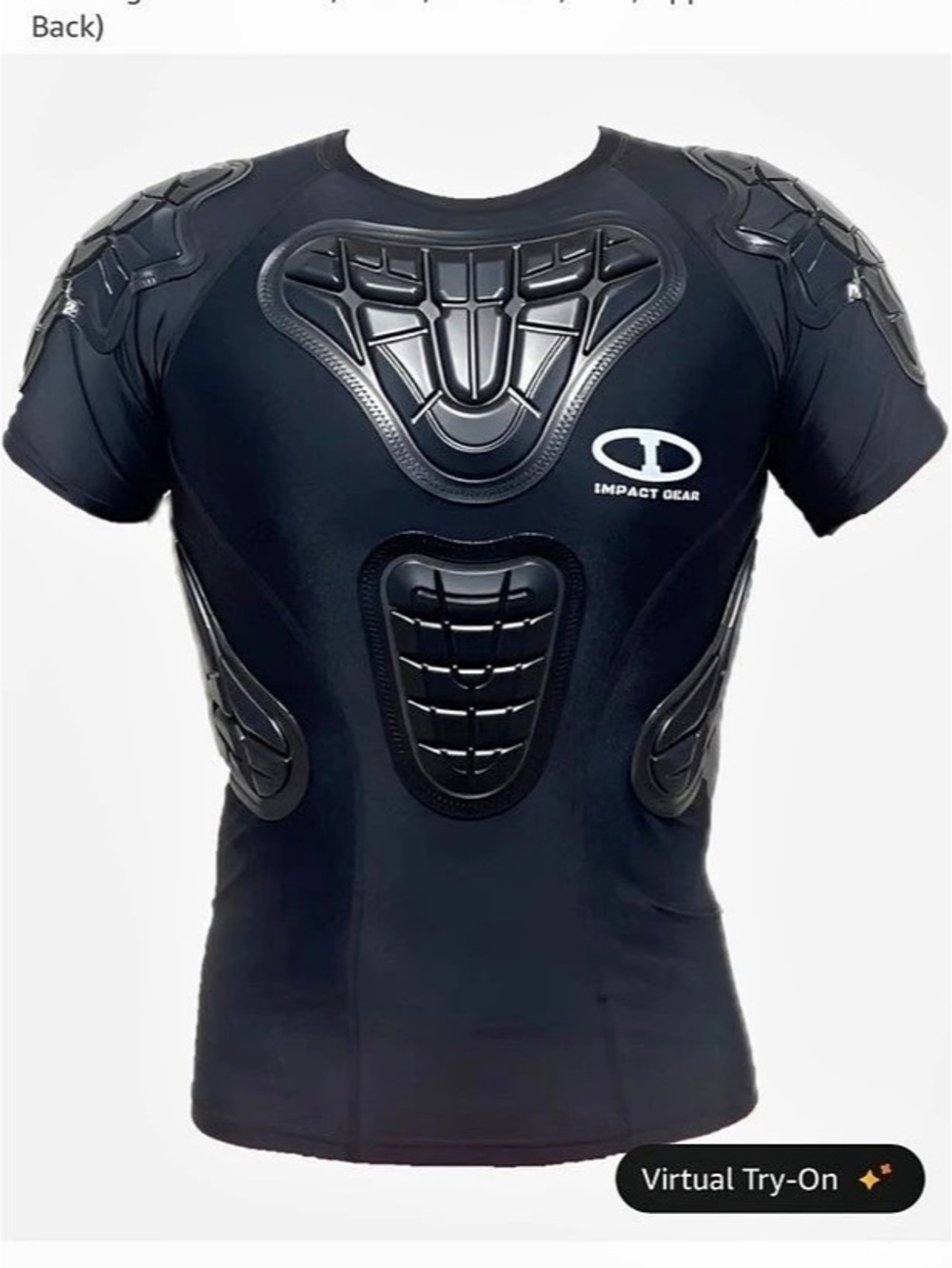 Size Small Impact Gear Max Pro Padded Compression Shirt Black Football